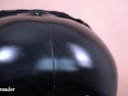 hot black latex pvc leather leggings 8/16