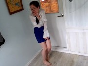 Locked Out. Desperate Piss Accident After Work. 14/16