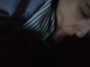 I climbed under the covers at night to the boyfriend, blowjob and dirty talk, mouthful of cum 2/16