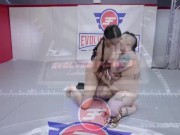 Naked Lesbian Wrestling as Kya Rose Battles Nikki Sequioa With Pussy Eating 1/16