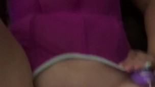 Helping step sister cum using toys