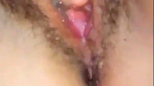 HORNY CREAMY VIDEO SEXY FUCKINGLADY-PINK WET HAIRY JUICY PUSSY! 