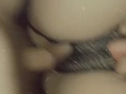 Getting my Native American teen pussy used in crotchless panties 10/16