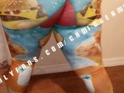 McDonalds Burger Tights Hugs Cami Creams Booty Clapping Bent Over Thick Thighs Shaking Ebony BBW Ass 1/16