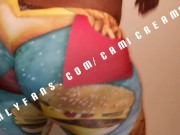 McDonalds Burger Tights Hugs Cami Creams Booty Clapping Bent Over Thick Thighs Shaking Ebony BBW Ass 14/16