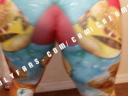 McDonalds Burger Tights Hugs Cami Creams Booty Clapping Bent Over Thick Thighs Shaking Ebony BBW Ass 2/16