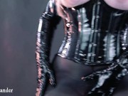 nylon foot fetish in black pantyhose with ice cube 1/16