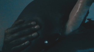 Creamy wet ebony pussy