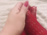 Showing my thong! With legs, pussy, and feet play!  12/16