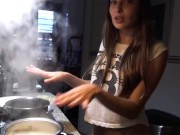 Naked Cooking Risotto with naked Talia Mint 7/16
