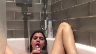 Amateur Teen Masturbating - latina Amateur teen masturbates and squirts in shower - RedTube