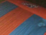 Naked dare w/ neighbor's wife backyard slide after her husband went to bed 14/16