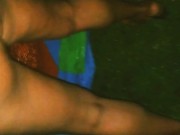 Naked dare w/ neighbor's wife backyard slide after her husband went to bed 8/16