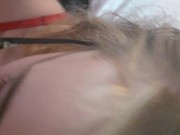 Gorgeous Blonde bitch gags and swallows 11/16