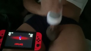 Muscular Solo with Toy while playing among us 