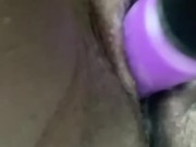 Dildo fucking wet pussy