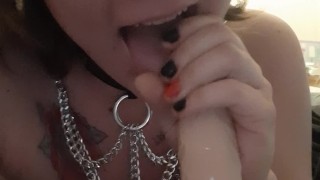 Dildo Deepthroat Request with Surprise ;)