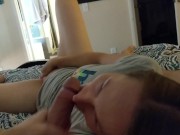 Amateur Home Video Big Dick Blowjob and Ball Licking POV Cumshot 5/16
