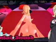 POV fucking Cynthia doggystyle, she swallows your cum - Pokemon Milf Hentai.