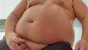 Fat cigar boss getting off...