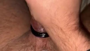 Cumming using a vibrator. 