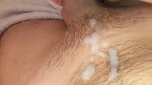 Cumshot befor bed