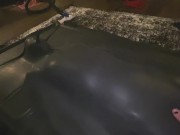 CUTE GIRL IN LATEX VACBED CUMS OVER AND OVER 2/16