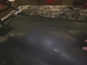 CUTE GIRL IN LATEX VACBED CUMS OVER AND OVER 3/16