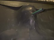 CUTE GIRL IN LATEX VACBED CUMS OVER AND OVER 9/16