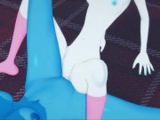 Lapis and Pearl fucking upstairs, licking pussy and tribbing - Steven Universe Hentai. 13/16