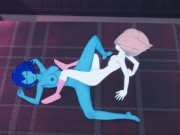 Lapis and Pearl fucking upstairs, licking pussy and tribbing - Steven Universe Hentai. 16/16