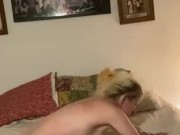 Back after our lil break. Hope y’all enjoy this pounding my hot fiancé gets.  14/16