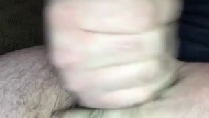 Friday night solo jerk off with a solid cum shot