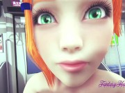 Ben 10 Hentai - Gwen Is Fucked in a Train and cums inside her 16/16