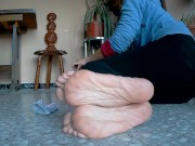 Flowered day with my sexy feet and wrinkled soles !!! I hope you enjoy it!!! 14/16