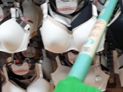 Candid Seethrough Leggings of Latina Babe in Shopping Mall Best Cameltoe and Booty POV 13/16