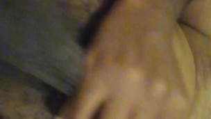 Horny phat thick ass shemale masterbates while fucking her ass with a dildo