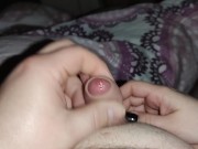 I scratch his balls with my sharp, pointed black nails and rub his cock until he cums *cumblast* 12/16