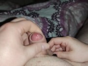 I scratch his balls with my sharp, pointed black nails and rub his cock until he cums *cumblast* 15/16