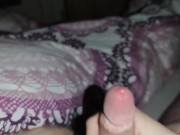 I scratch his balls with my sharp, pointed black nails and rub his cock until he cums *cumblast* 7/16