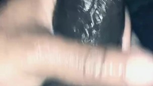 Explosive cum in shower