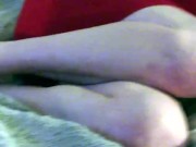 Sexy MILF gets off with toys while watching porn 1/16