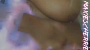 Ebony Slut Rubs Pussy for Master Teaser