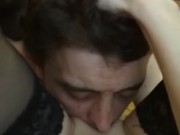 The mistress put on a chain and made her lick her wet hot pussy PussyLicking 8/16