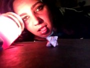 Beautiful brunette talks sexy and nasty to make you fantasize and cum hard 13/16