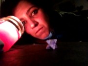 Beautiful brunette talks sexy and nasty to make you fantasize and cum hard 14/16