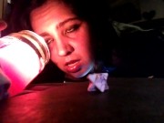 Beautiful brunette talks sexy and nasty to make you fantasize and cum hard 16/16