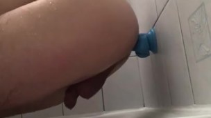 DILDO IN MY ASS IN THE SHOWER