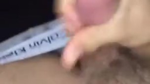 Cumshot at friends house, almost got caught 