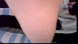 Cumming in my Panties!!!: Anal Cum Close-up Asshole Fetish Cum on Ass Sexy Boi Big Cock - Tekashibis